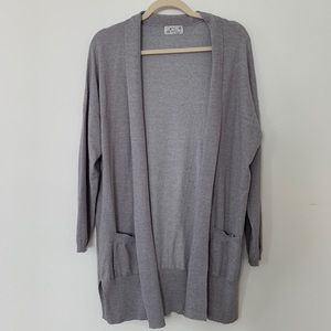 Long grey cardigan